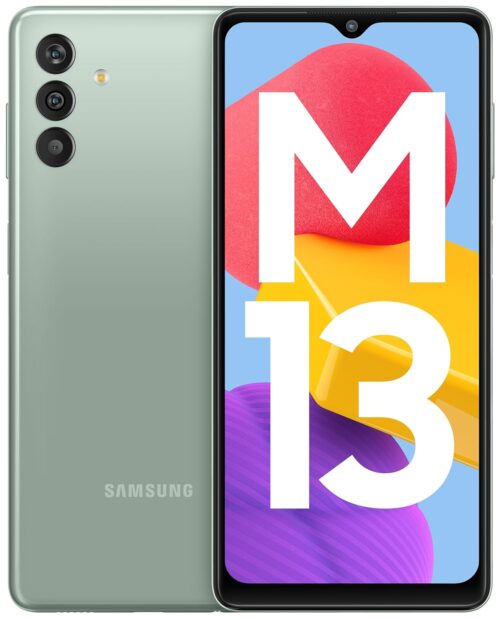 Samsung Galaxy M13 (Aqua Green, 4GB, 64GB Storage)