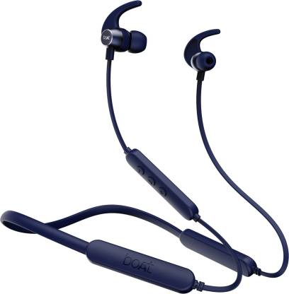 boAt Rockerz 255 Pro+ /258 Pro+ with ASAP Charge and upto 60 Hours Playback Bluetooth Headset  (Navy Blue, In the Ear)