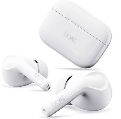 boAt Airdopes 161 with 40 Hours Playback, ASAP Charge & 10mm Drivers Bluetooth Headset  (Pearl White, True Wireless)