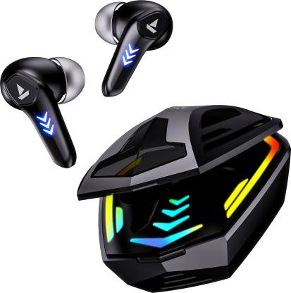 boAt Immortal 131 with Beast Mode, 40 Hours Playback and ENx Tech Bluetooth Headset  (Black sabre, True Wireless)
