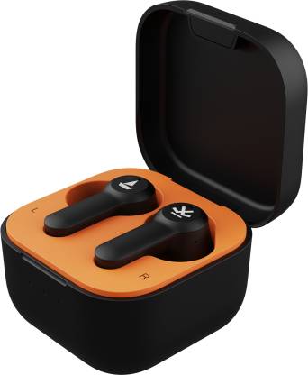 boAt Airdopes Crude x Wrogn Edition with 50 Hours Playback, ENx Tech & Beast Mode Bluetooth Headset  (Fiery Black, In the Ear)