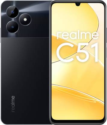 realme C51 (Carbon Black, 64 GB)  (4 GB RAM)